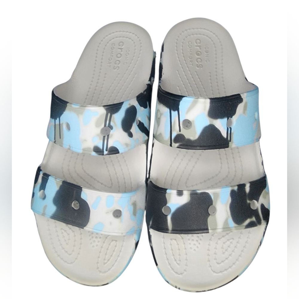 Crocs Classic Spray Camo Sandals, Womens 7 - Picture 4 of 8